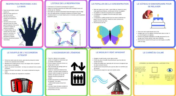 Exercice de respiration anxiété : imaginez un papillon ouvrant ses ailes à l'inspiration, puis les refermant à l'expiration. Répétez dix fois.