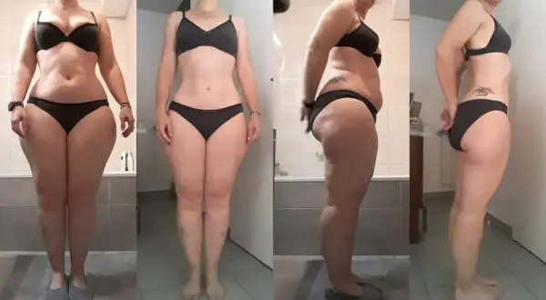 Transformation impressionnante : une femme a réussi à perdre 20 kilos en 1 an, visiblement plus mince et tonique.